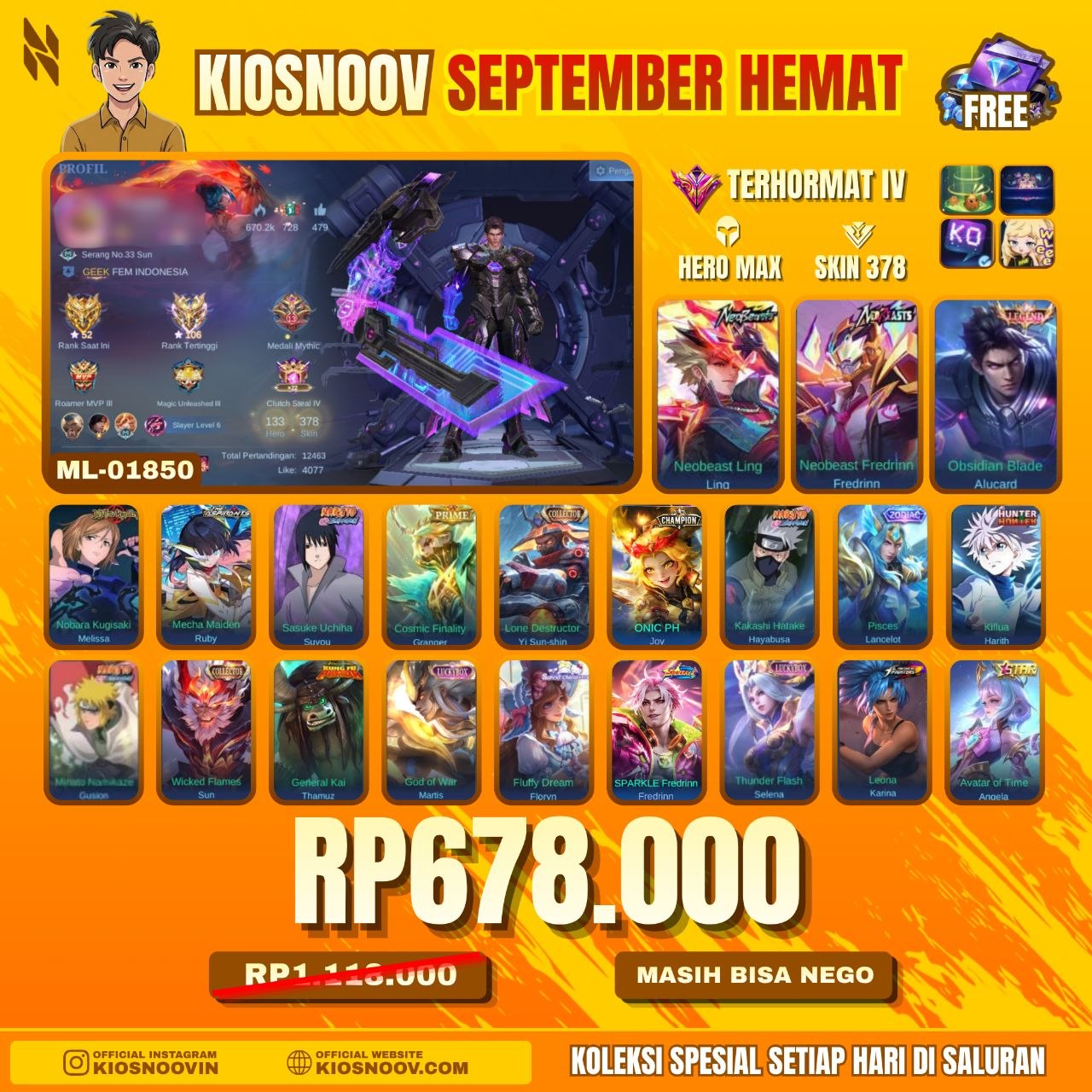 LEGEND ALU, FREDRIN NEOBEST, LING NEOBEST